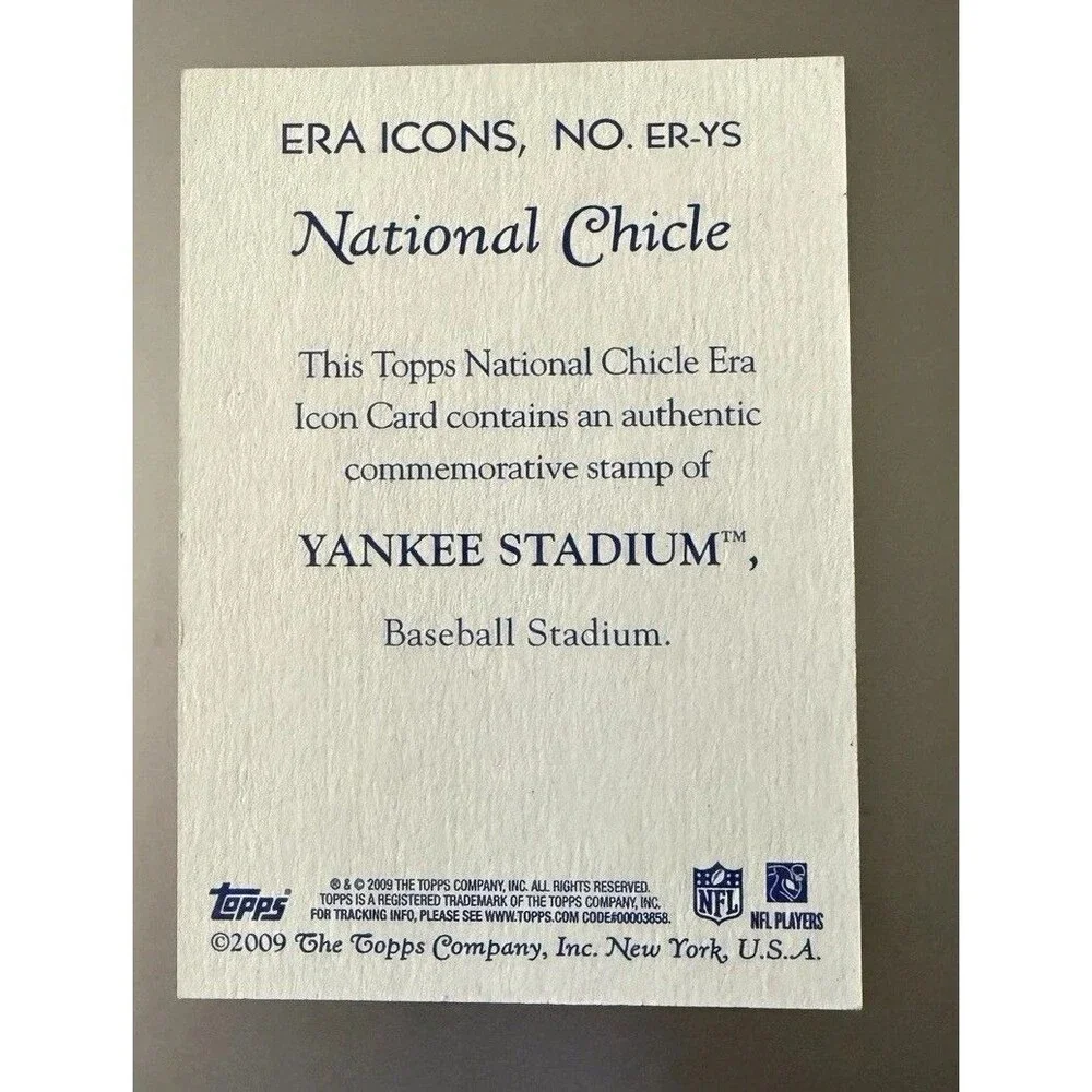 2009 Topps National Chicle - Era Icons Stamp Relics Yankee Stadium #ER-YS (MEM,